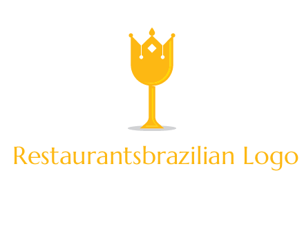wine glass crown logo