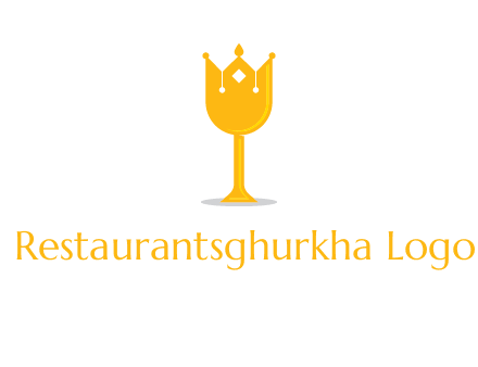wine glass crown logo