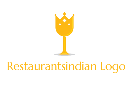 wine glass crown logo
