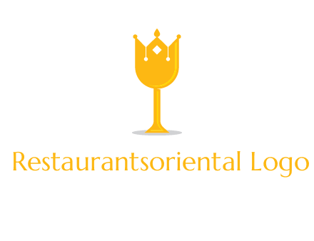 wine glass crown logo