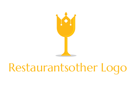 wine glass crown logo