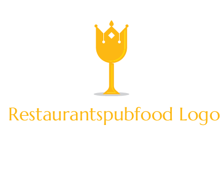 wine glass crown logo