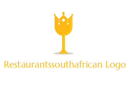 wine glass crown logo