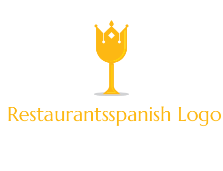 wine glass crown logo