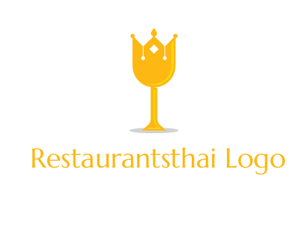 wine glass crown logo
