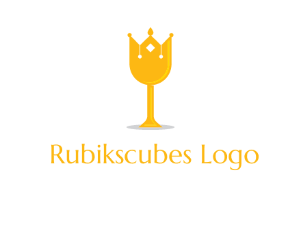 wine glass crown logo