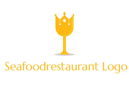 wine glass crown logo