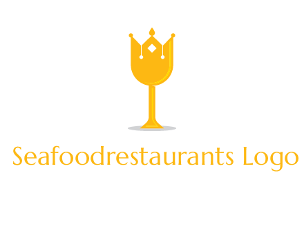 wine glass crown logo