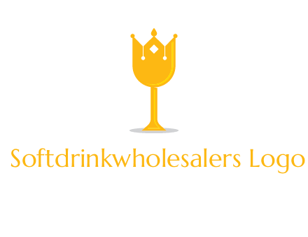 wine glass crown logo