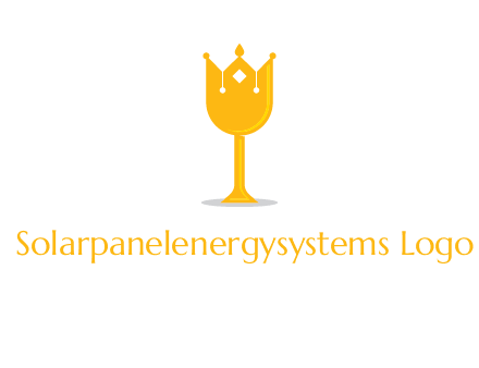 wine glass crown logo