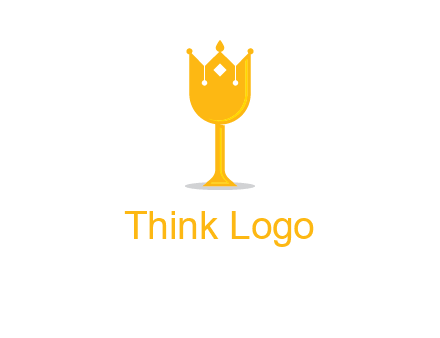 wine glass crown logo