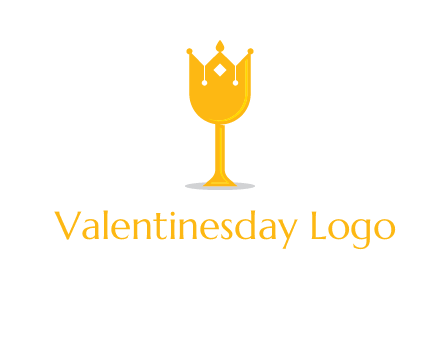wine glass crown logo