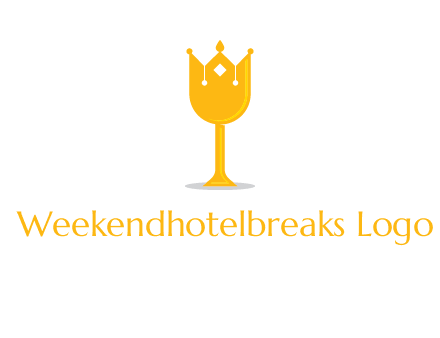wine glass crown logo