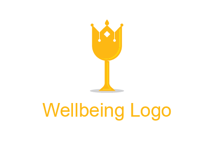 wine glass crown logo