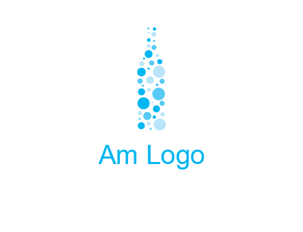 bubble wine bottle icon