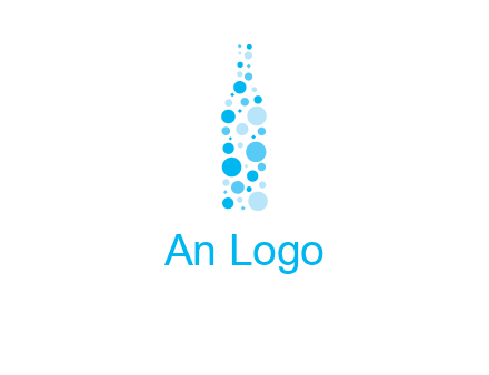 bubble wine bottle icon