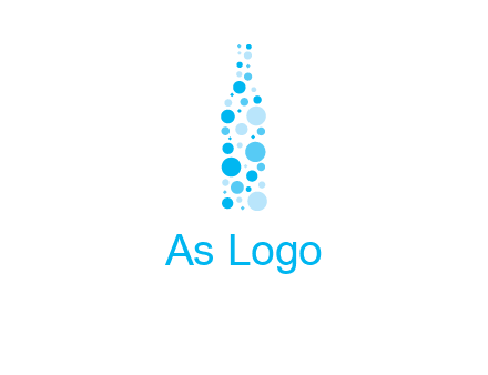 bubble wine bottle icon