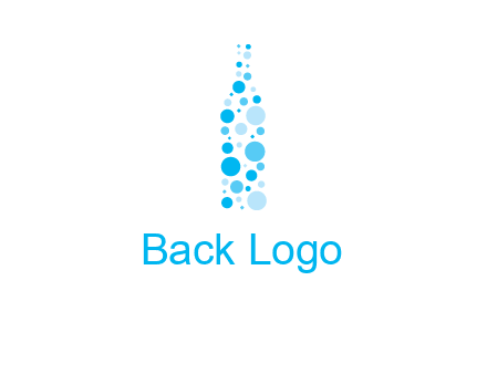 bubble wine bottle icon