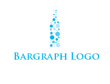 bubble wine bottle icon
