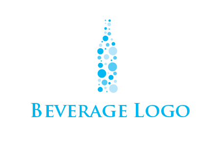 bubble wine bottle icon