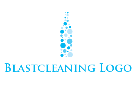 bubble wine bottle icon