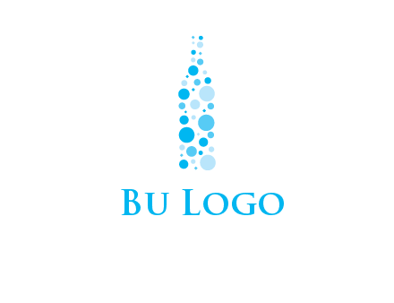 bubble wine bottle icon