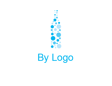 bubble wine bottle icon