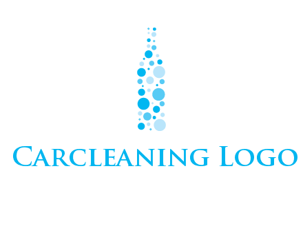bubble wine bottle icon
