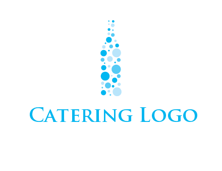 bubble wine bottle icon