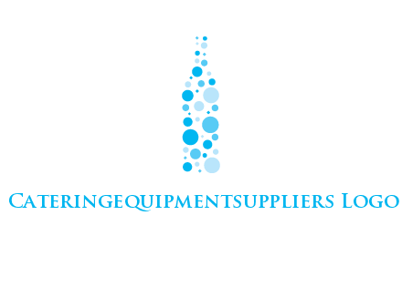 bubble wine bottle icon