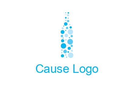 bubble wine bottle icon