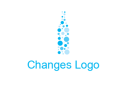 bubble wine bottle icon