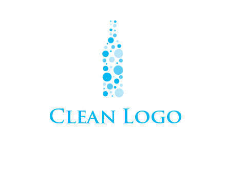 bubble wine bottle icon