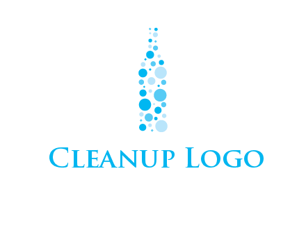 bubble wine bottle icon