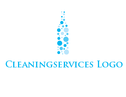 bubble wine bottle icon