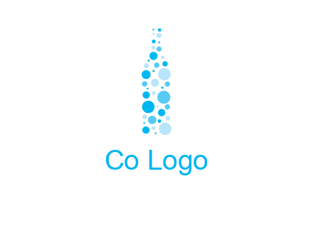 bubble wine bottle icon