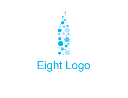 bubble wine bottle icon