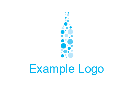 bubble wine bottle icon