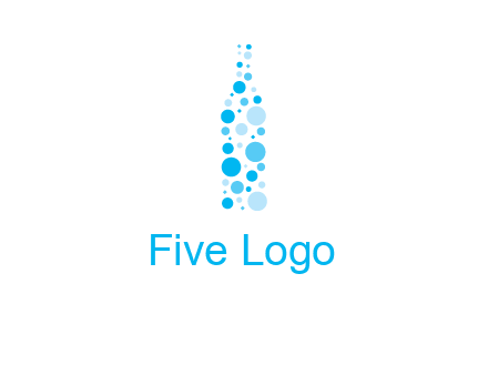 bubble wine bottle icon