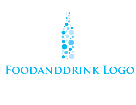 bubble wine bottle icon