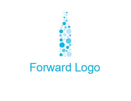 bubble wine bottle icon