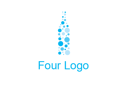 bubble wine bottle icon