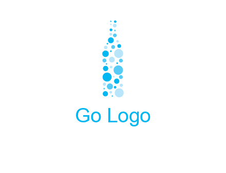 bubble wine bottle icon