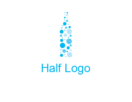 bubble wine bottle icon