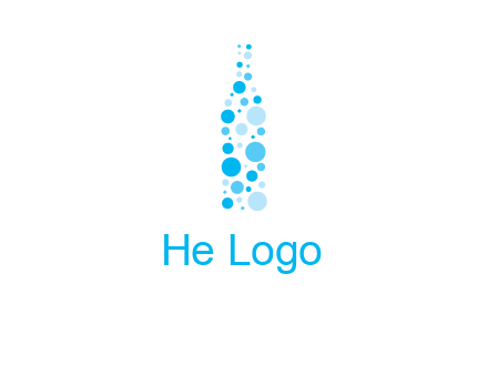 bubble wine bottle icon