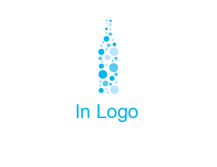 bubble wine bottle icon