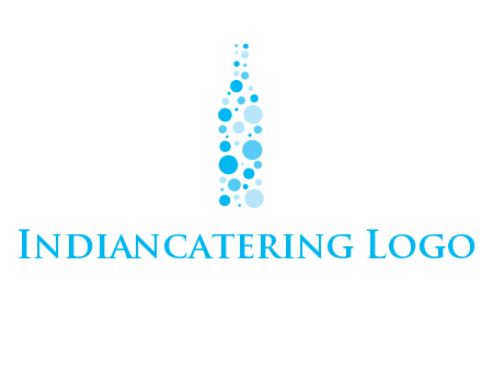 bubble wine bottle icon