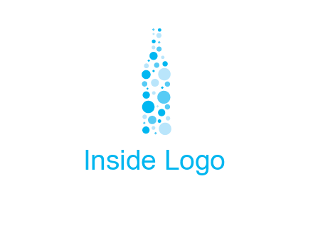 bubble wine bottle icon