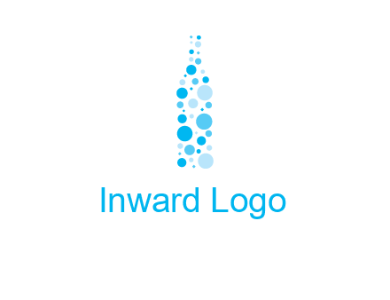 bubble wine bottle icon