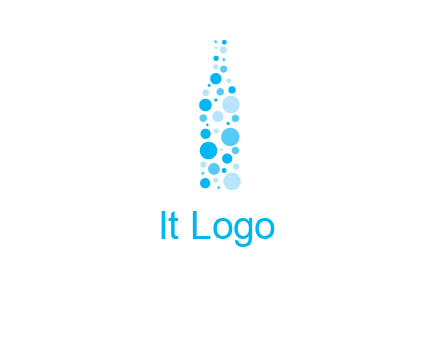 bubble wine bottle icon